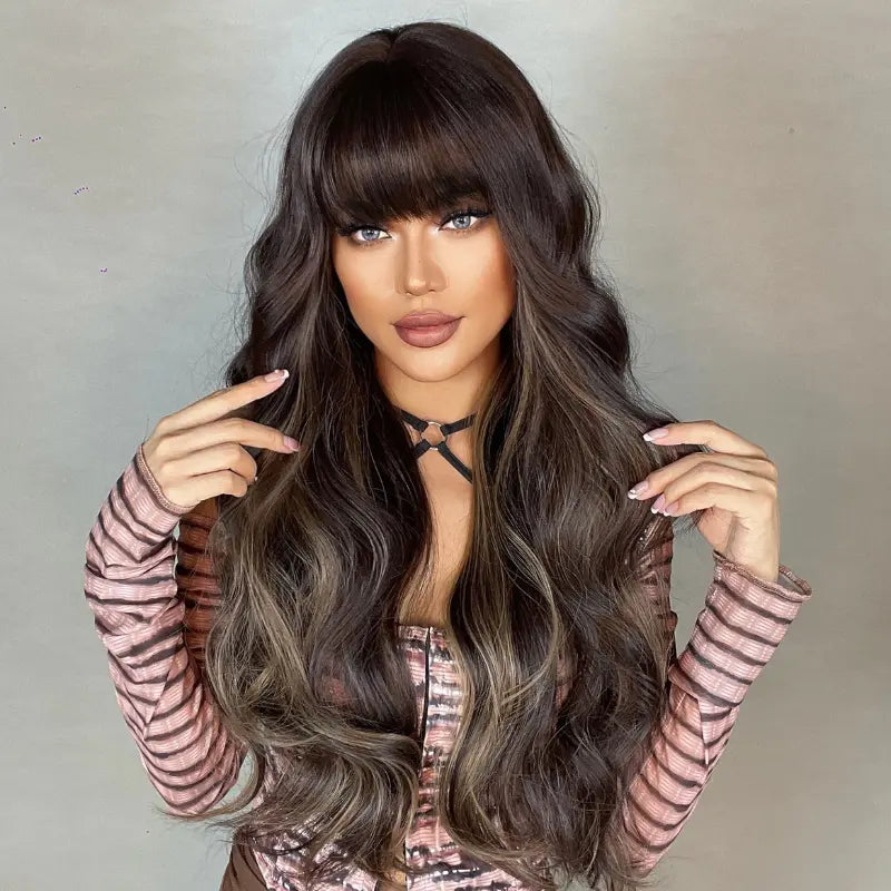 Perruque Cheveux Humains 26" Brune B4