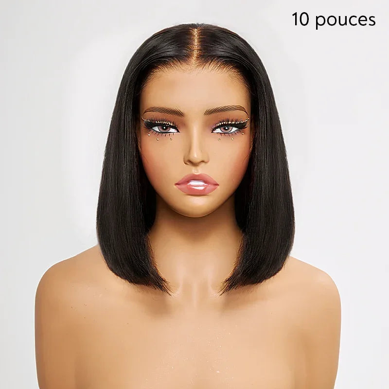 Perruque Bob 13x4 Sans Colle Lisse