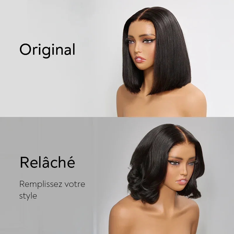 Perruque Bob 13x4 Sans Colle Lisse