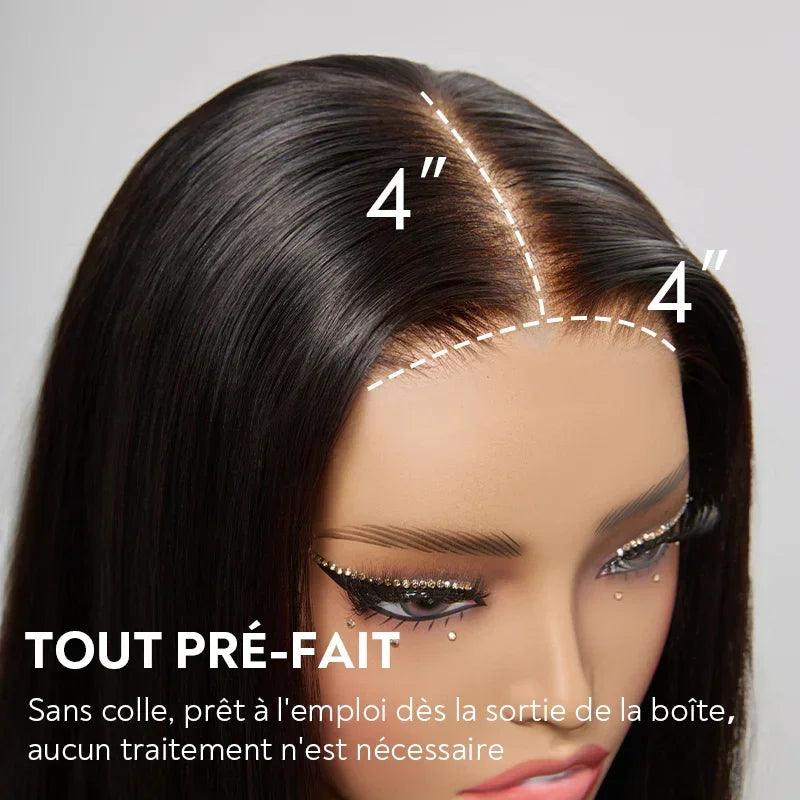 Perruque Bob 13x4 Sans Colle Lisse