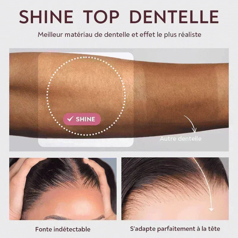 Perruque 13x4 Sans Colle Lisse