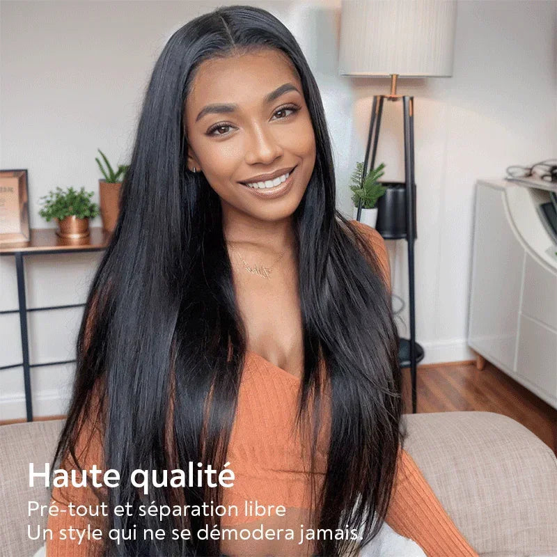 Perruque 13x4 Sans Colle Lisse