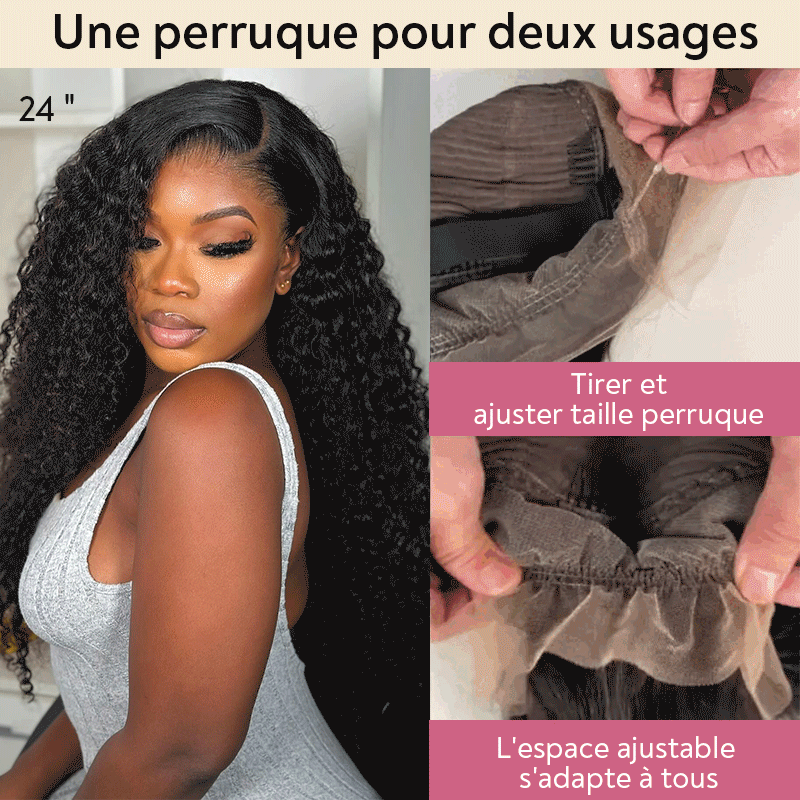 Perruque 360 Bouclée