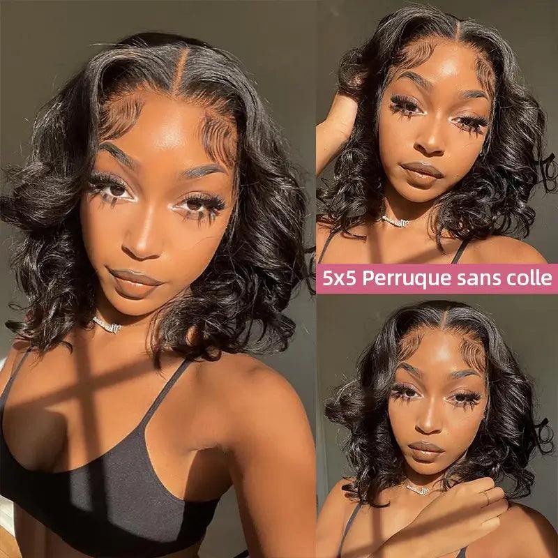 Perruque Bob 13x4 Sans Colle Body Wave