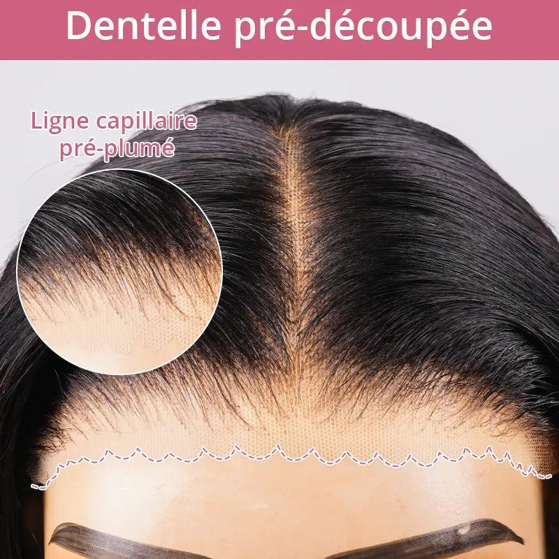 Perruque Bob 13x4 Sans Colle Bouclée