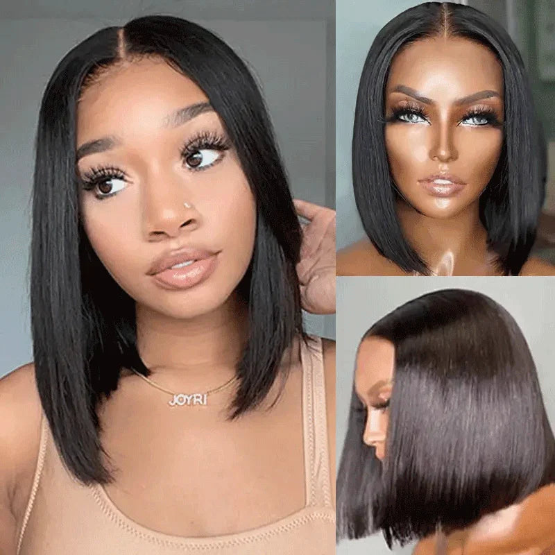 Perruque Bob 13x4 Sans Colle Lisse