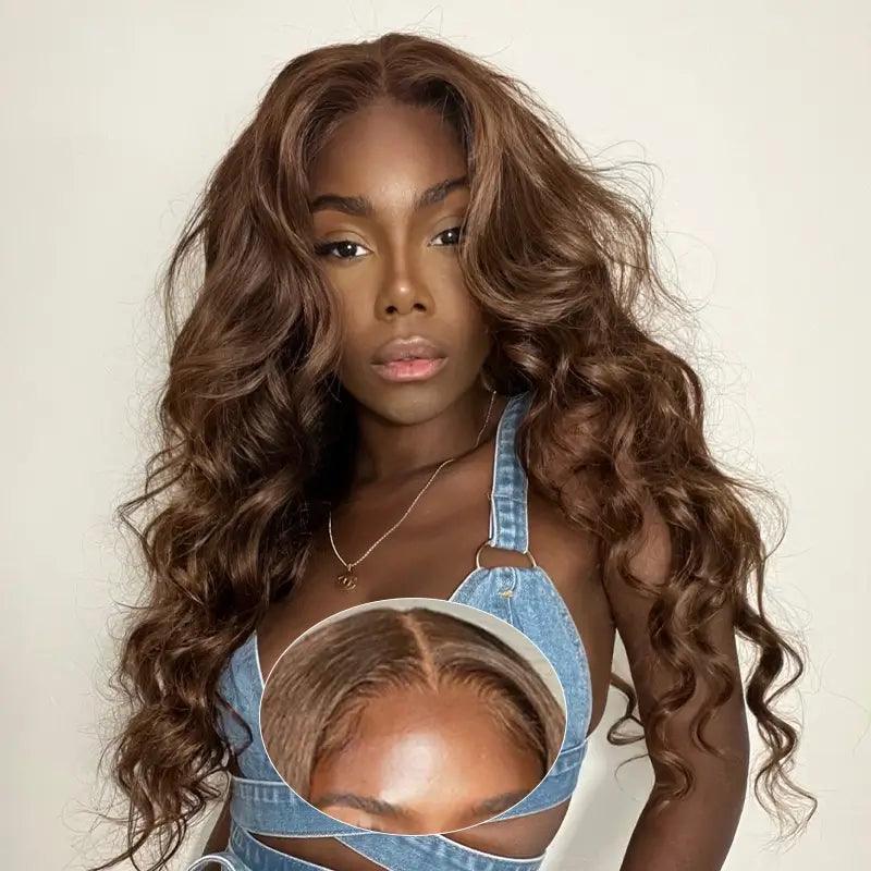 Perruque Chocolat 13x4 Sans Colle Body Wave