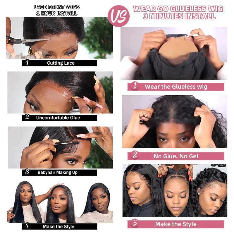 Perruque Chocolat 13x4 Sans Colle Lisse
