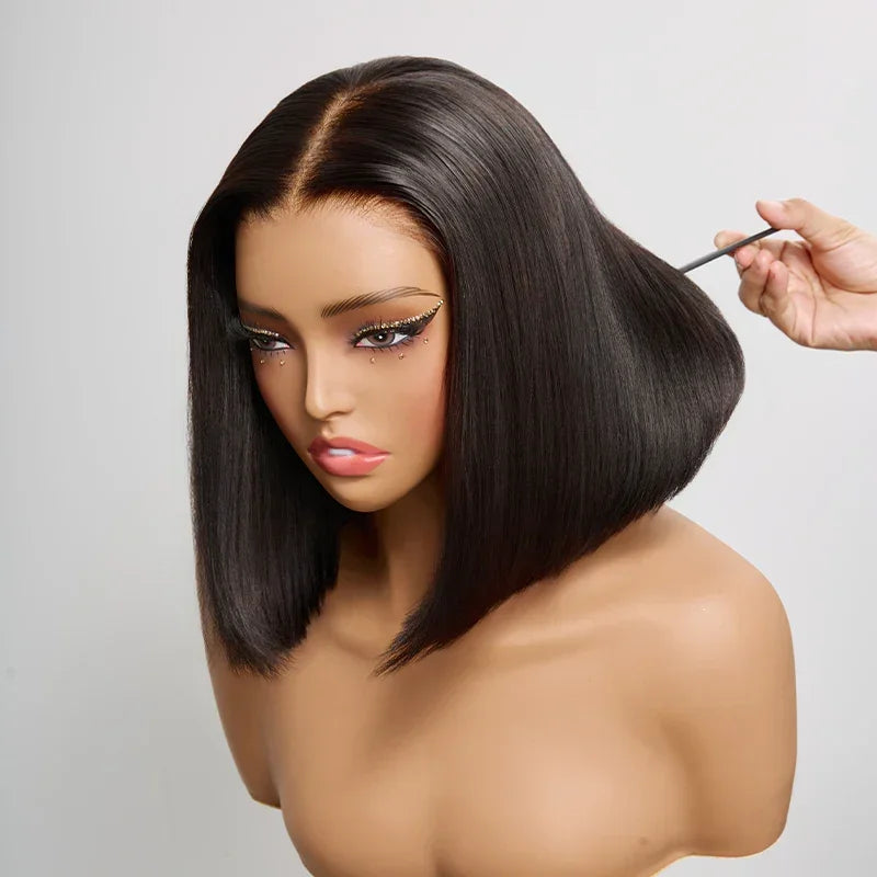 Perruque Bob 13x4 Sans Colle Lisse