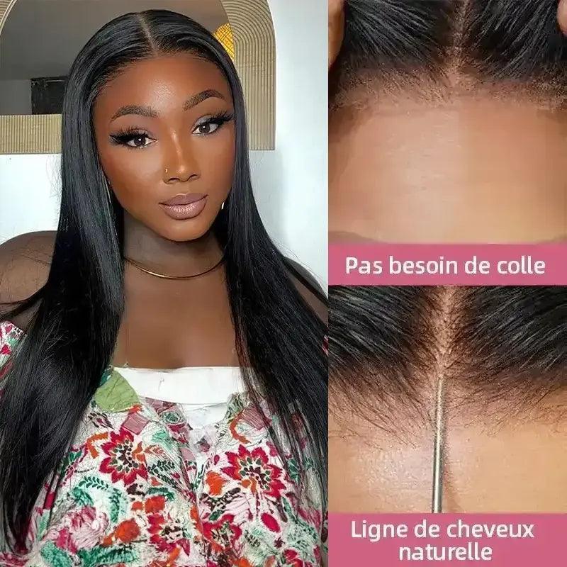 Perruque 13x4 Sans Colle Lisse