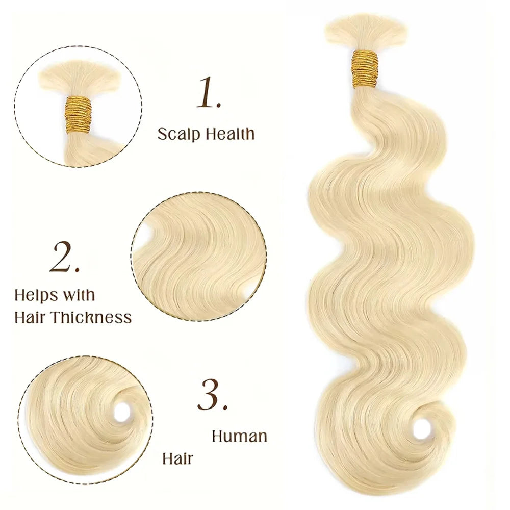 Extension Cheveux Humains Blonde 613 2