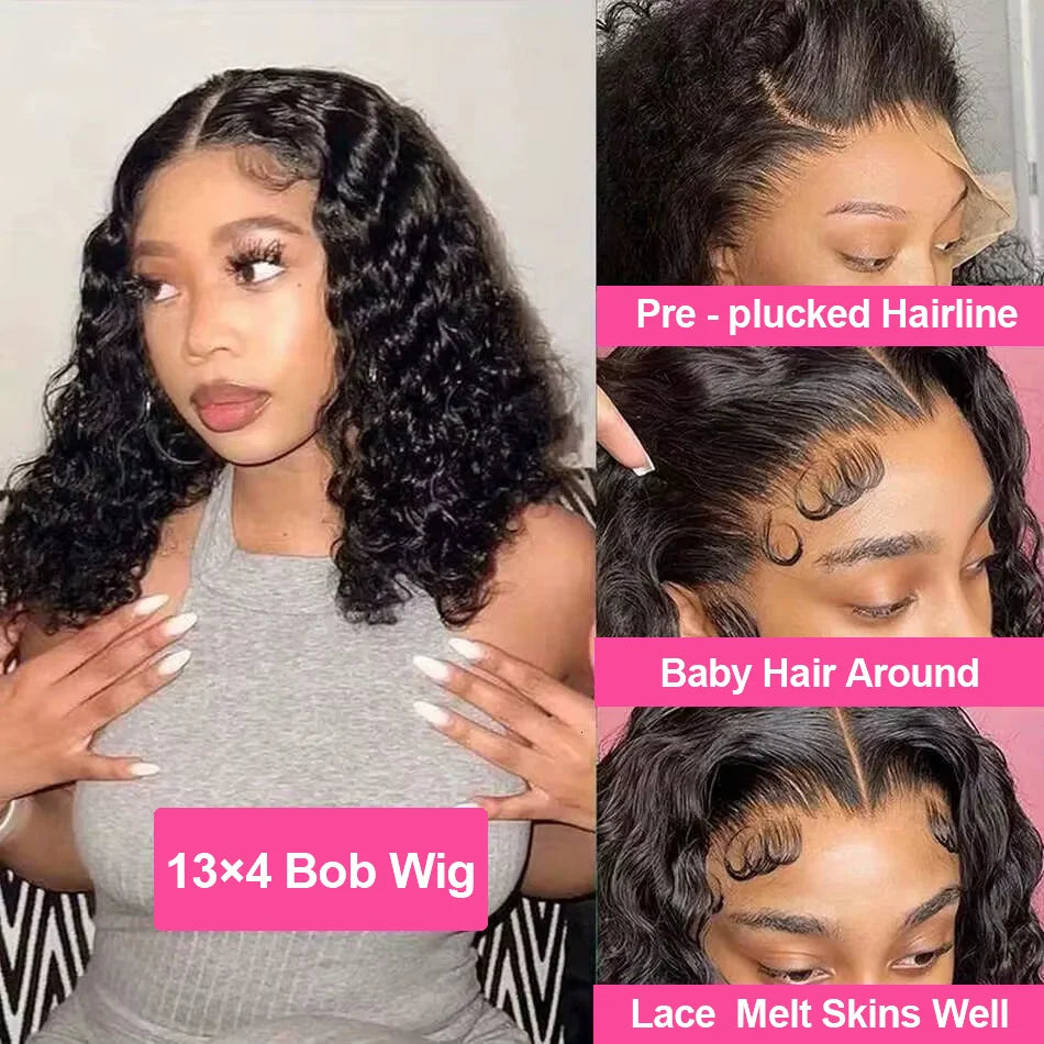 Perruque Bob 13x4 Deep Wave 2