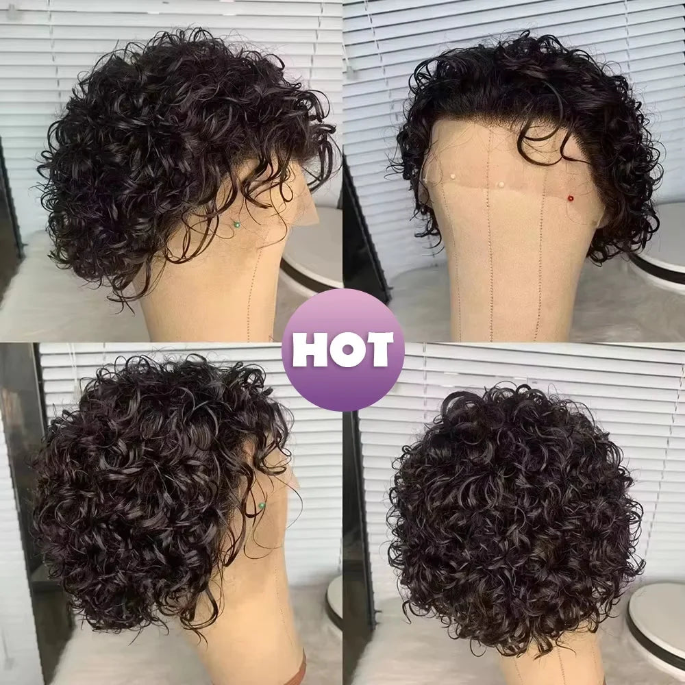 Perruque Pixie 13x4 Bouclée 1