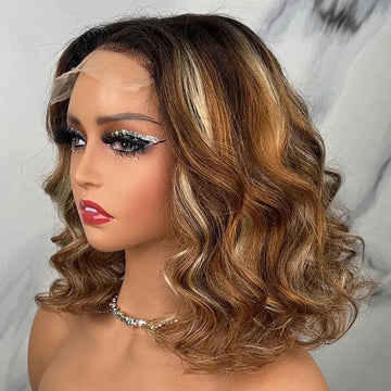 Perruque Bob Blonde 13x4 Body Wave