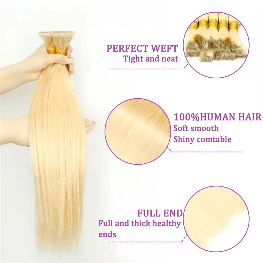Extension Cheveux Humains Blonde 613 1