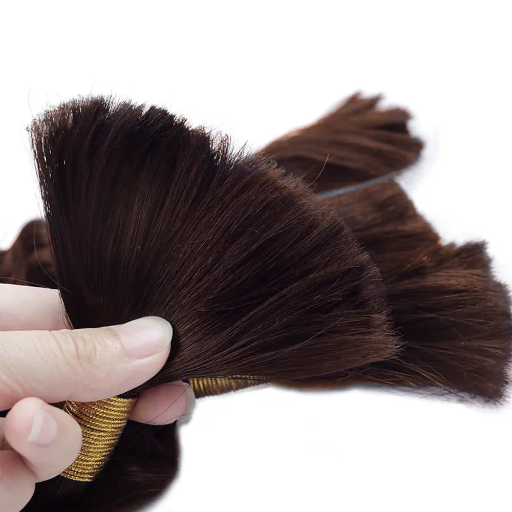 Extension Cheveux Humains Brun Chocolat