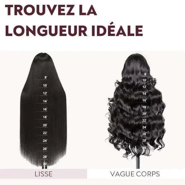 Perruque Sans Colle Humain Chaveux