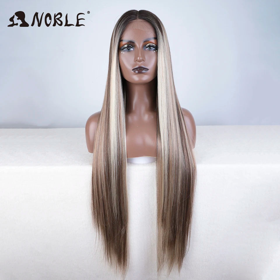 Perruque Synthétique Ombré Ondulée 38"