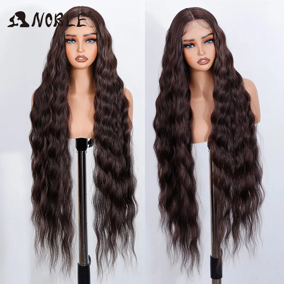 Perruque Synthétique Ombré Ondulée 36"