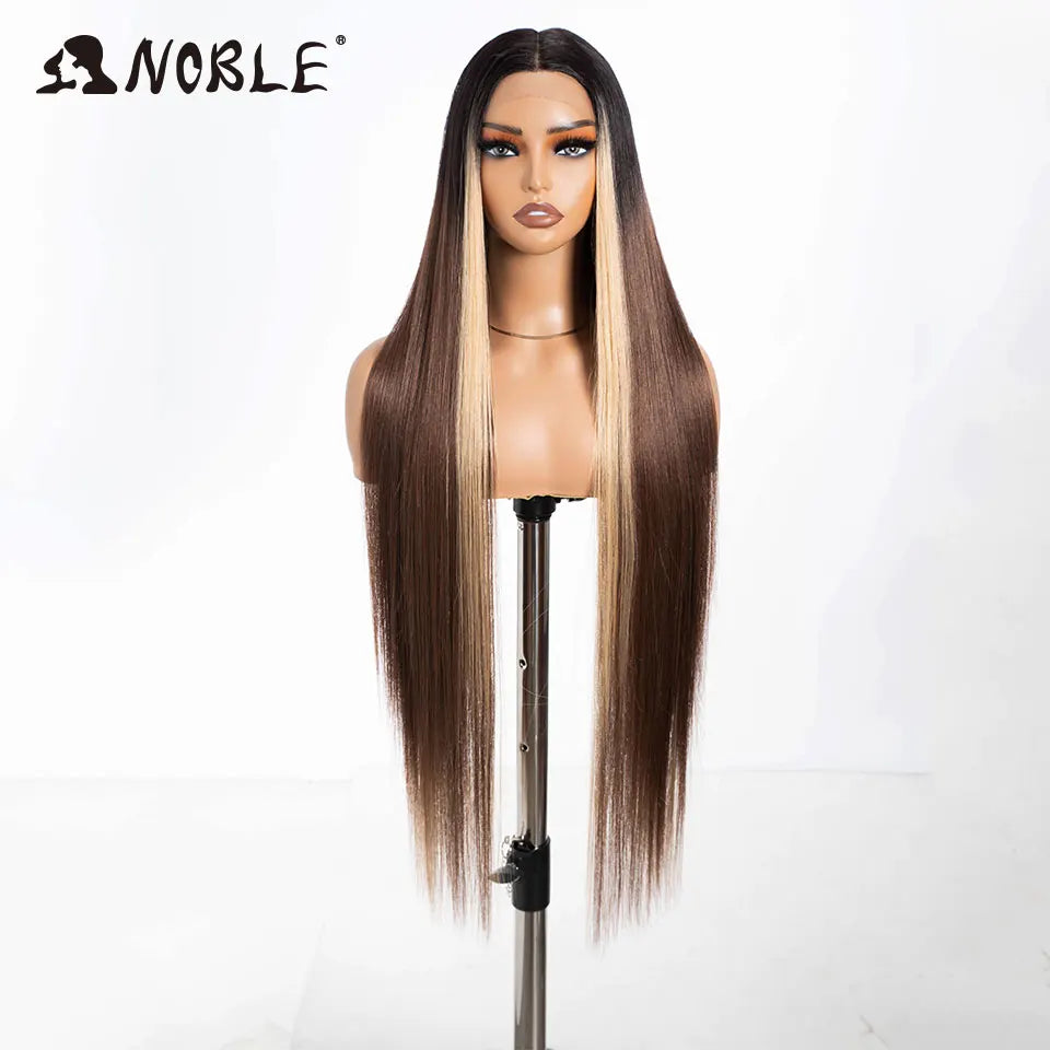 Perruque Synthétique Ombré Ondulée 38"