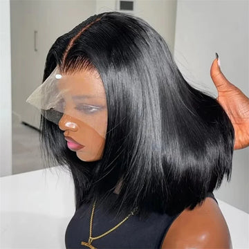 Perruque Bob Noire 13x4 Lisse