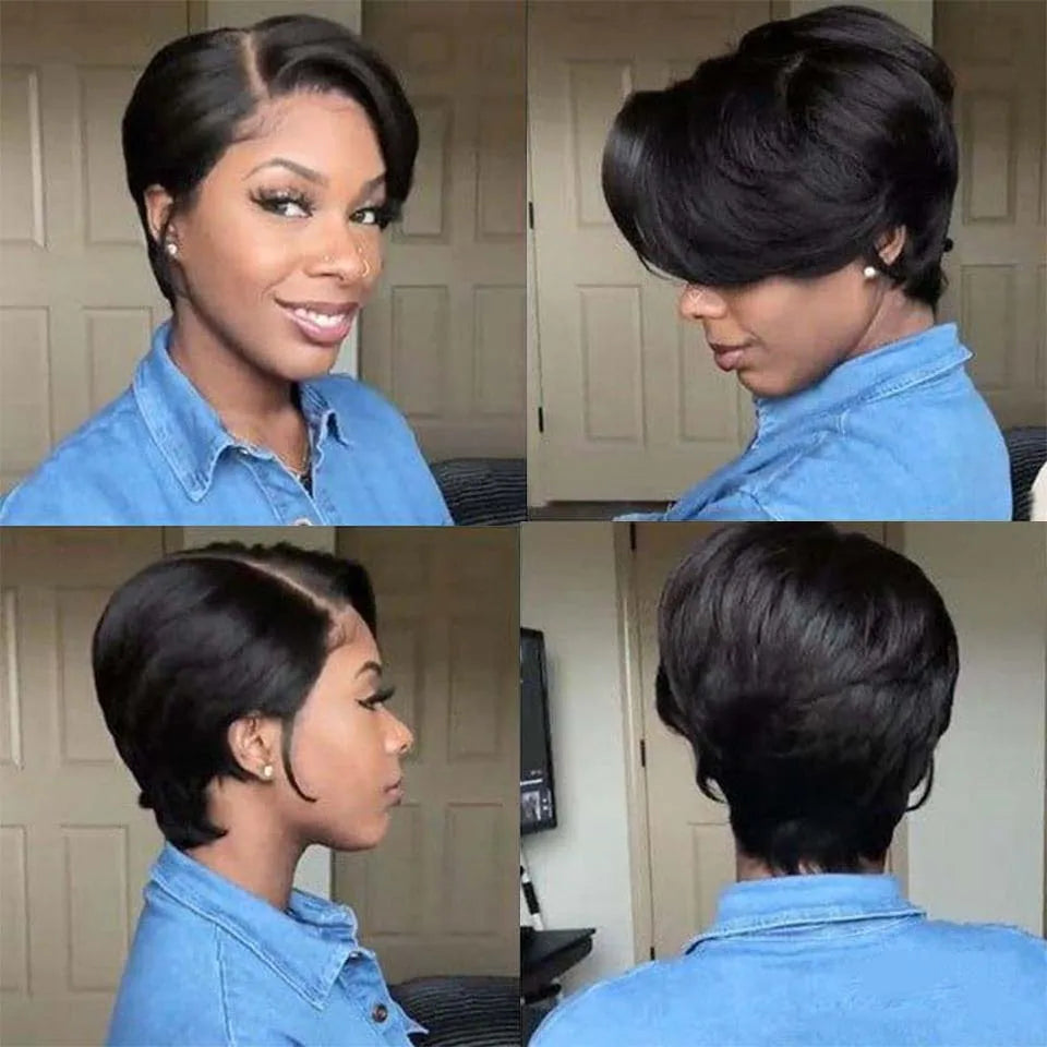 Perruque Bob Noire Lisse 1