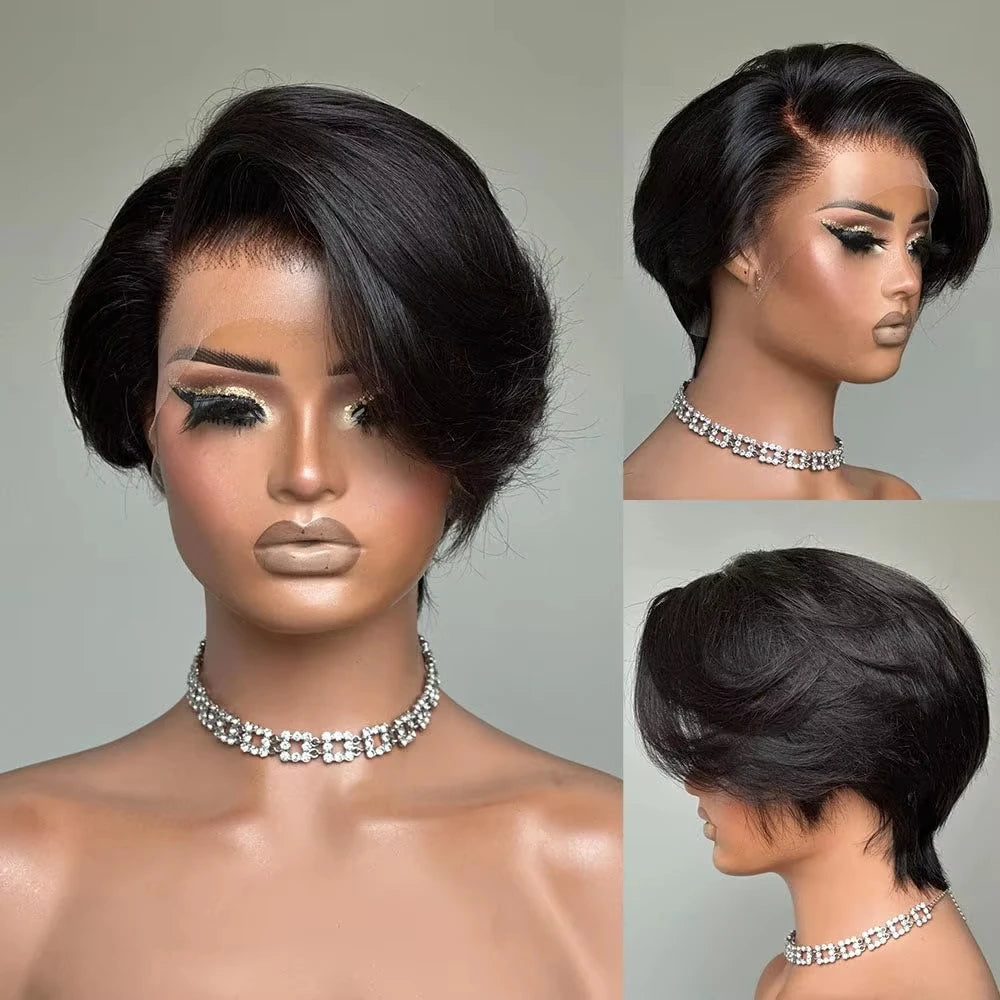 Perruque Bob Noire Lisse 2