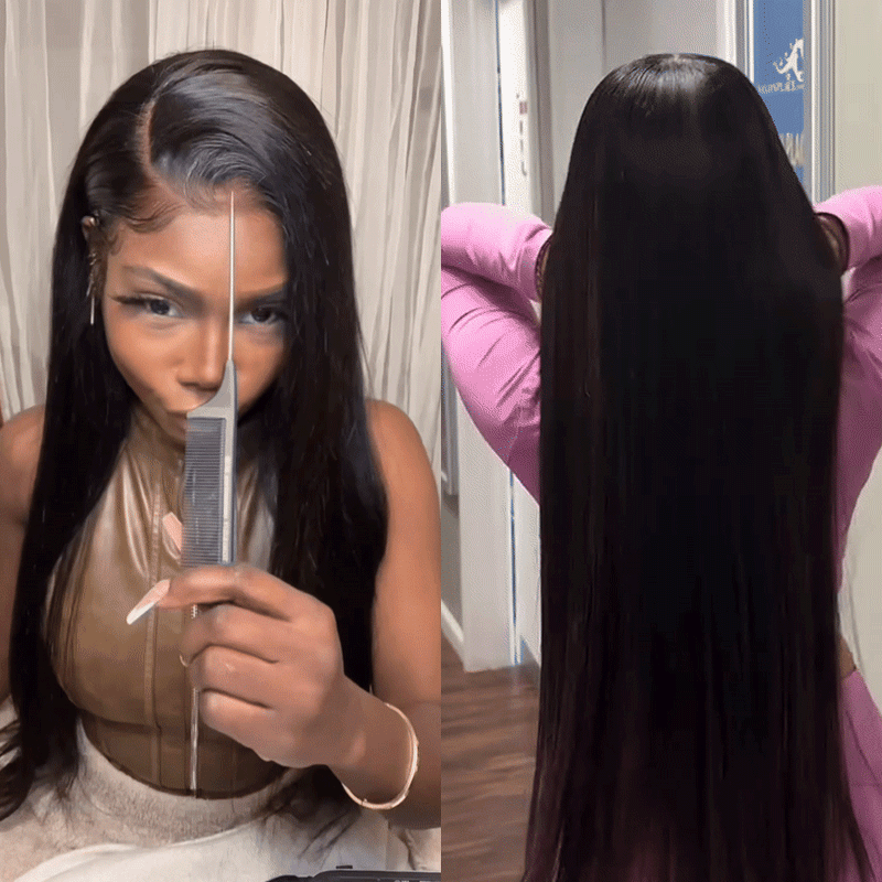 Perruque 13x4 Sans Colle Lisse