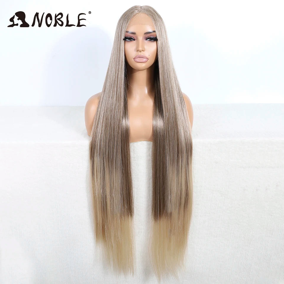 Perruque Synthétique Ombré Ondulée 38"