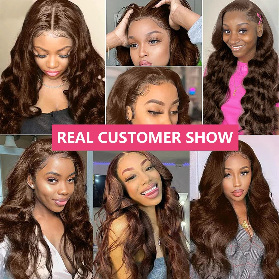Perruque Chocolat HD 13x6 Body Wave