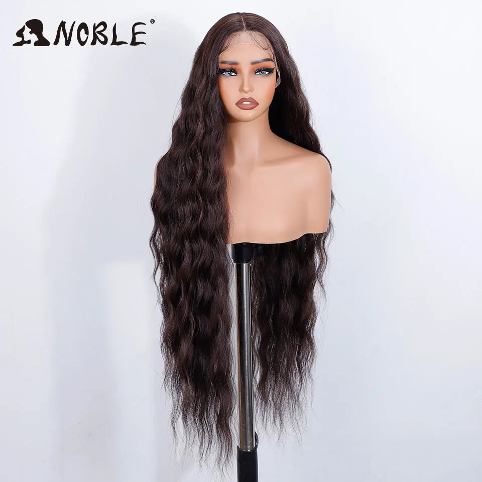 Perruque Synthétique Ombré Ondulée 36"