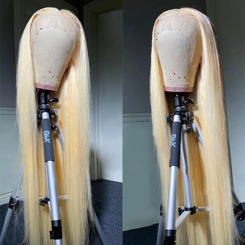 Perruque Blonde 613 HD 13x6 Ondulée 40"