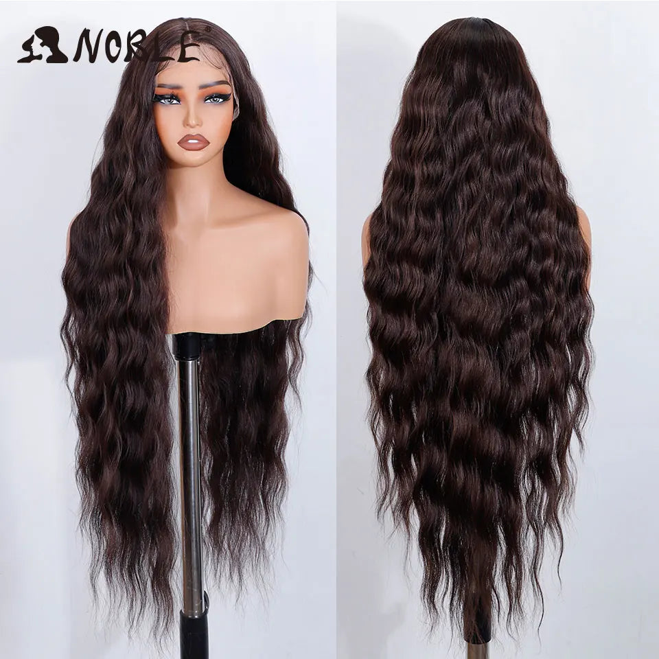 Perruque Synthétique Ombré Ondulée 36"