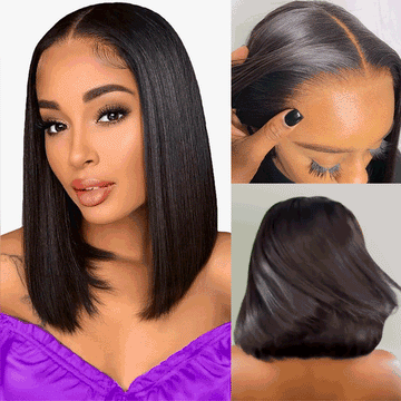 Perruque Bob 13x4 Sans Colle Lisse