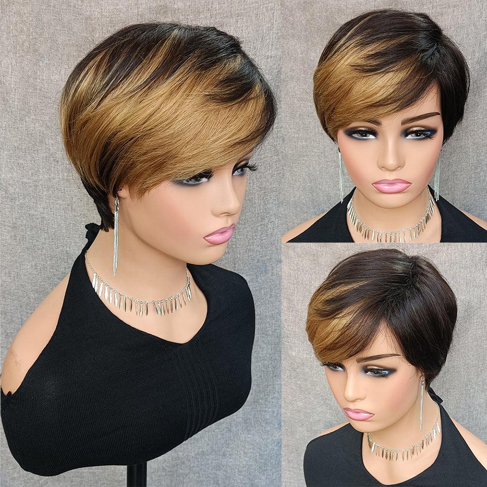 Perruque Pixie Sans Colle