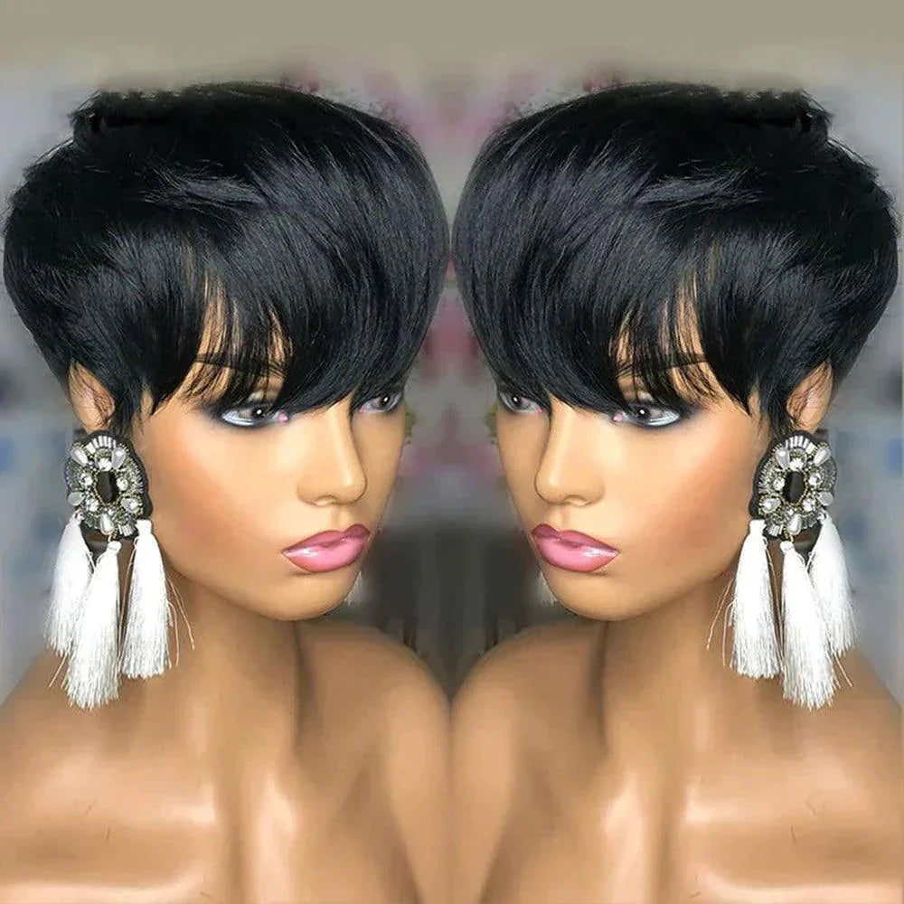 Perruque Pixie Sans Colle