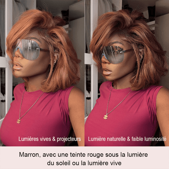 Bob Perruque Sans Colle Cheveux Humains Couche Parting Free C Partie